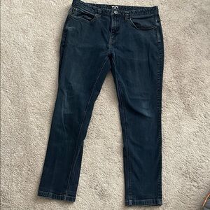 Billabong Men's Dark Blue Slim Straight Jeans